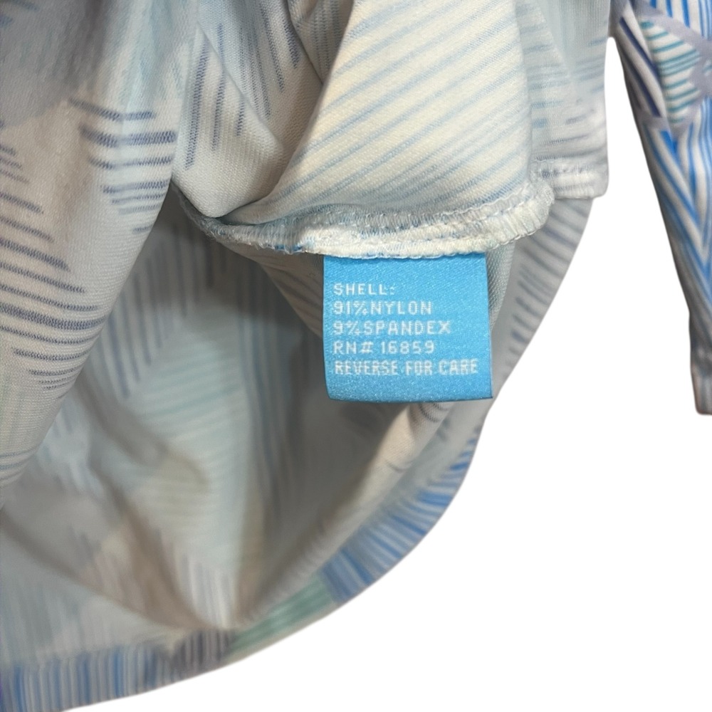 J Mclaughlin Light Blue Geometric Pattern Catalin… - image 8